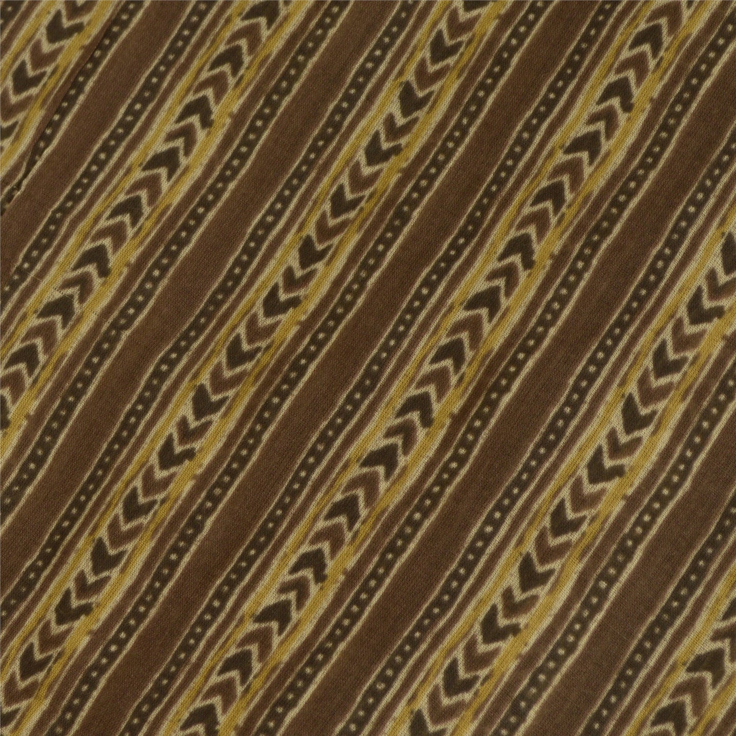 Sanskriti Vintage Lange Dupatta Stole Blandet Silke Brune Hijab Tørklæder Med Bloktryk