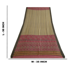 Load image into Gallery viewer, Sanskriti Vintage Long Dupatta Stole Pure Woolen Pink/Ivory Printed Wrap Shawl

