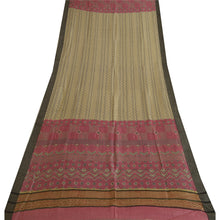 Load image into Gallery viewer, Sanskriti Vintage Long Dupatta Stole Pure Woolen Pink/Ivory Printed Wrap Shawl
