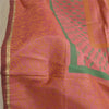 Sanskriti Vintage Lang Dupatta Stola Ren Silke Pink Hijab Malede Tørklæder