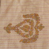 Sanskriti Vintage Long Dupatta Stole Pure Silk Ivory/Saffron Printed Woven Hijab
