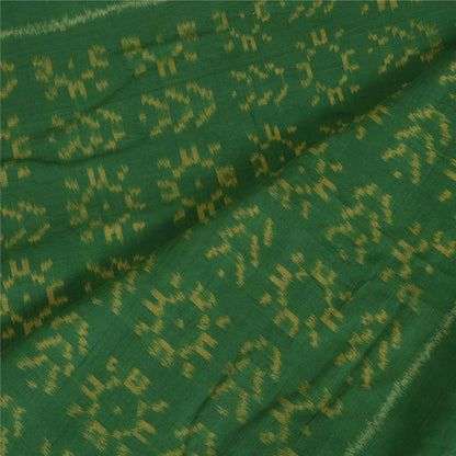 Санскритский винтажный длинный палантин зеленый/красный из чистого хлопка самбалпури икат хиджаб