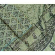 Load image into Gallery viewer, Sanskriti Vintage Long Dupatta Stole Pure Woolen Green Shawl Printed Scarves
