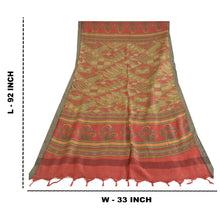 Load image into Gallery viewer, Sanskriti Vintage Long Dupatta Stole Pure Woolen Multicolor Printed Wrap Shawl
