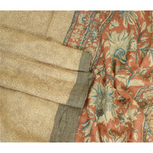 Load image into Gallery viewer, Sanskriti Vintage Long Dupatta Stole Pure Woolen Ivory Wrap Hijab Printed Shawl
