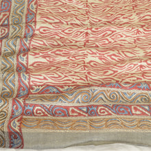 Load image into Gallery viewer, Sanskriti Vintage Long Dupatta Stole Pure Woolen Multicolor Printed Wrap Shawl
