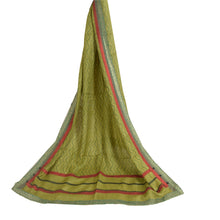 Load image into Gallery viewer, Sanskriti Vintage Long Dupatta Stole Pure Woolen Hijab Green Printed Shawl
