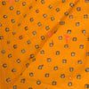 Sanskriti Vintage Long Orange/Saffron Dupatta/Stole Pure Georgette Silk Handmade