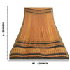 Sanskriti Vintage Long Dupatta Stole Cotton Silk Mustard Hand-Block Print Shawl