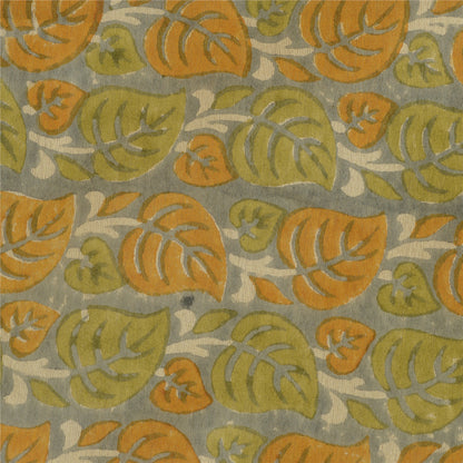 Sanskriti Vintage Long Dupatta Stole Pure Silk Ivory/Grey Printed Woven Scarves