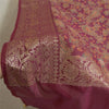 Sanskriti Vintage Long Dupatta Stole Cotton Purple Wrap Veil Woven Scarves