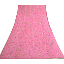 Load image into Gallery viewer, anskriti Vintage Long Pink Dupatta/Stole Pure Georgette Silk Hand Beaded Veil

