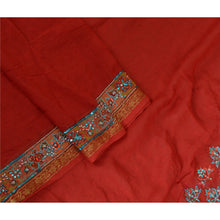 Load image into Gallery viewer, Sanskriti Vintage Long Red Dupatta/Stole Pure Georgette Silk Hand Beaded Veil
