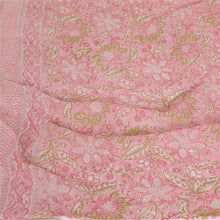 Load image into Gallery viewer, Sanskriti Vintage Dupatta Long Stole Pure Cotton Pink Kota Doria Printed Scarves
