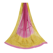 Load image into Gallery viewer, Sanskriti Vintage Dupatta Long Stole Pure Georgette Silk Purple Hand Beaded Veil
