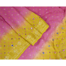 Load image into Gallery viewer, Sanskriti Vintage Dupatta Long Stole Pure Georgette Silk Purple Hand Beaded Veil
