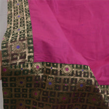 Load image into Gallery viewer, Sanskriti Vintage Dupatta Long Stole Cotton Magenta Woven Brocade Wrap Scarves
