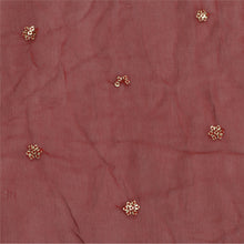 Load image into Gallery viewer, Sanskriti Vintage Dupatta Long Stole Pure Georgette Silk Green Hand Beaded Veil
