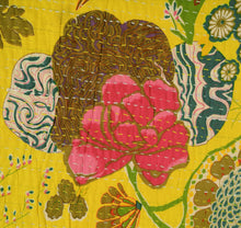 Load image into Gallery viewer, New Indian Gudari Kantha Cotton Full Throw Bedspread Hand Made Needle Work
