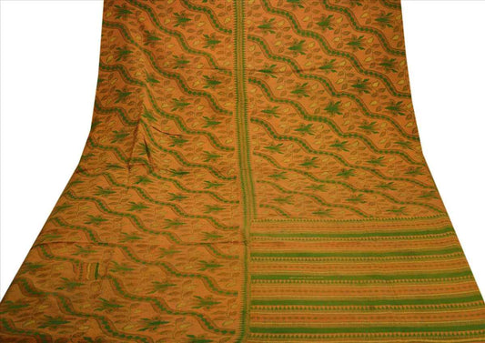 Sanskriti VINTAGE INDIAN GUDARI KANTHA COTTON FULL THROW BEDSPREAD HAND MADE GUDRI MULTI