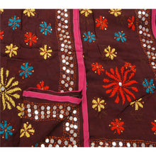 Load image into Gallery viewer, Sanskriti New Dupatta Long Stole Georgette OOAK Hand Embroidered Phulkari Scarves Wrap
