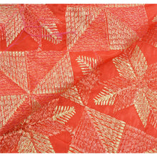 Load image into Gallery viewer, Sanskriti Heavy Dupatta Hand Embroidered Art Silk Bagh Phulkari Stole Red Veil
