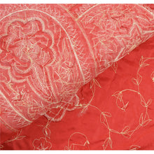 Load image into Gallery viewer, Sanskriti Vintage Red Heavy Dupatta 100% Pure Silk Hand Beaded Patch Work Stole
