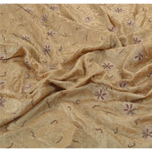 Load image into Gallery viewer, Sanskriti Indian Vintage Cream Heavy Dupatta 100% Pure Silk Hand Beaded Stole
