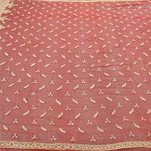 Load image into Gallery viewer, Sanskriti Vintage Red Heavy Dupatta Pure Chiffon Silk Hand Embroidered Stole
