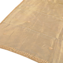 Load image into Gallery viewer, Sanskriti Vintage Heavy Dupatta Art Silk Golden Hand Embroidered Zardozi Stole
