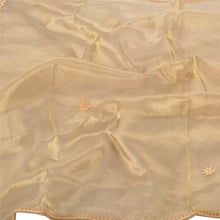 Load image into Gallery viewer, Sanskriti Vintage Heavy Dupatta Art Silk Golden Hand Embroidered Zardozi Stole
