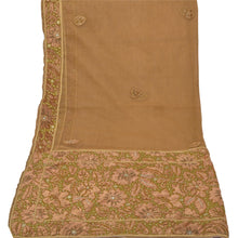 Load image into Gallery viewer, Sanskriti Vintage Heavy Dupatta Net Mesh Green Hand Beaded Patch Work Stole
