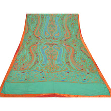 Load image into Gallery viewer, Sanskriti Vintage Heavy Dupatta Pure Georgette Silk Handmade Ari Work Stole
