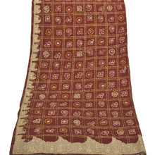 Load image into Gallery viewer, Sanskriti Vintage Heavy Dupatta Pure Cotton Handmade &amp; Bandhani Woven Stole
