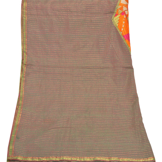 Sanskriti Vintage Heavy Dupatta Pure Cotton Handmade Woven Chettinard Stole
