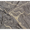 Sanskriti Vintage Heavy Dupatta 100% Pure Satin Silk Grey Hand Beaded Stole