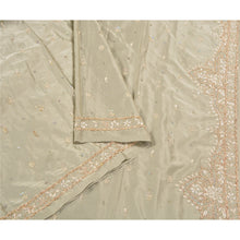 Load image into Gallery viewer, Sanskriti Vintage Heavy Dupatta 100% Pure Satin Silk Hand Beaded Zardozi Stole
