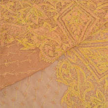 Load image into Gallery viewer, Sanskriti Vintage Dupatta Long Stole Pure Chiffon Silk Handmade Zardozi Scarves
