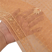 Load image into Gallery viewer, Sanskriti Vintage Dupatta Long Stole Pure Chiffon Silk Handmade Zardozi Scarves

