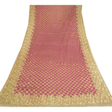 Load image into Gallery viewer, Sanskriti Vintage Purple Dupatta Blend Georgette Embroidered Party Wrap Stole
