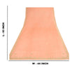 Sanskriti Vintage Peach Dupatta Pure Satin Silk Hand Embroidered Wrap Stole
