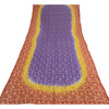 Sanskriti Vintage Multicolor Long Dupatta Stole Net Mesh Hand Beaded Woven