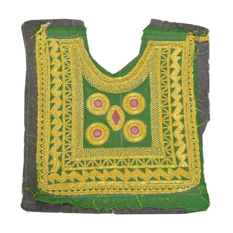 Sanskriti Vintage Pure Cotton Hand Embroidered Kutch Craft Dress Design Sustainable Fabric
