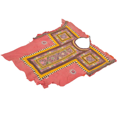 Sanskriti Vintage Pure Cotton Hand Embroidered Kutch Craft Dress Design Sustainable Fabric