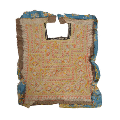 Sanskriti Vintage Pure Cotton Hand Embroidered Kutch Craft Dress Design Sustainable Fabric