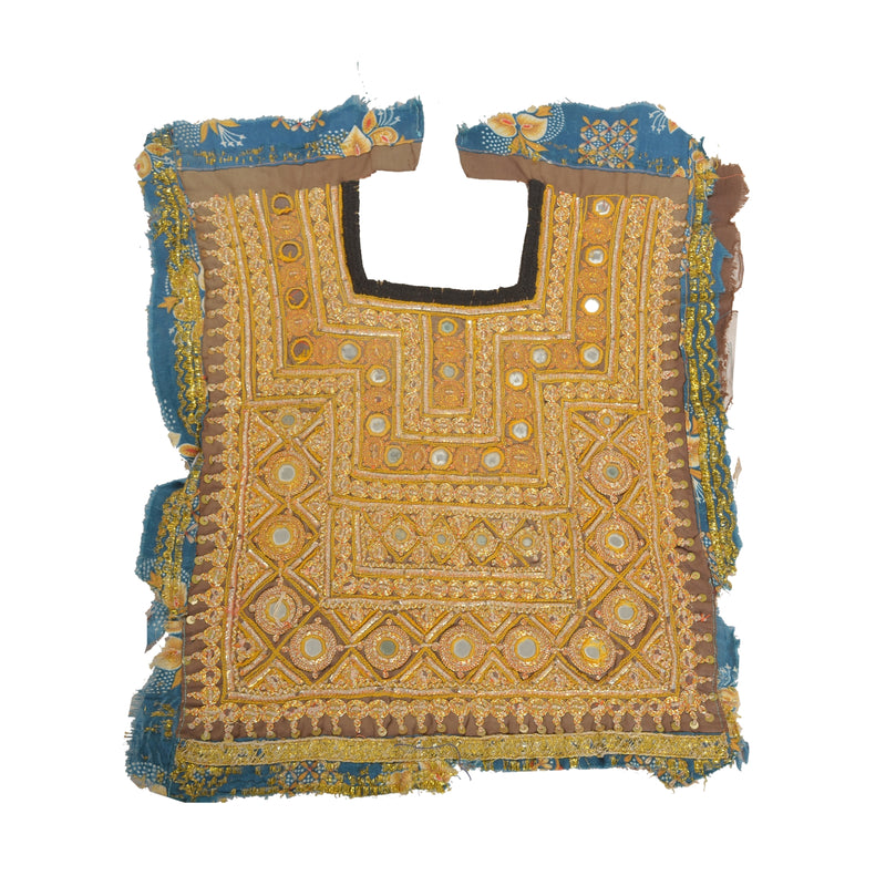 Sanskriti Vintage Pure Cotton Hand Embroidered Kutch Craft Dress Design Sustainable Fabric