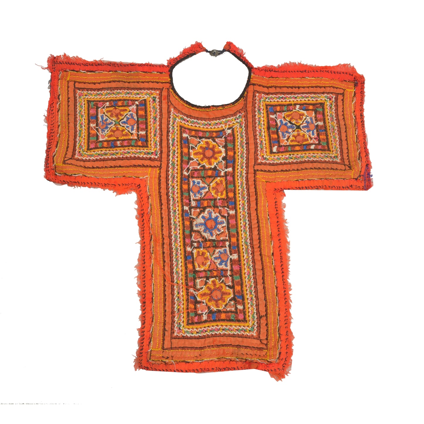 Sanskriti Vintage Pure Cotton Hand Embroidered Kutch Craft Dress Design Sustainable Fabric