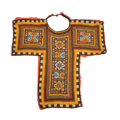 Sanskriti Vintage Pure Cotton Hand Embroidered Kutch Craft Dress Design Sustainable Fabric