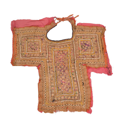 Sanskriti Vintage Pure Cotton Hand Embroidered Kutch Craft Dress Design Sustainable Fabric