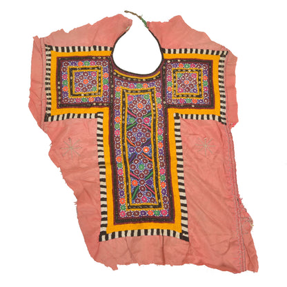 Sanskriti Vintage Pure Cotton Hand Embroidered Kutch Craft Dress Design Sustainable Fabric